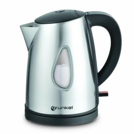 Grunkel Hervidor de Agua 1 Litro 2200W Acero Inoxidable, Luz Indicadora y Apagado Automático