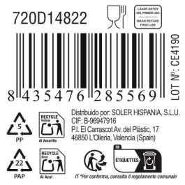 La Mediterranea Bol Aperitivo Ass. Col 15 x 11.5 x 4.2 cm "Pica-Pica" (24 Unidades)