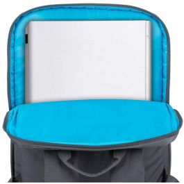 Rivacase Alpendorf 7569 Mochila urbana para portátil 17.3" gris de poliéster reciclado, resistente al agua