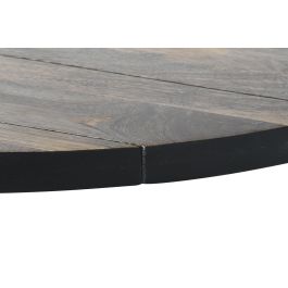 DKD Home Decor Mesa Comedor Loft 100 x 76 x 200 cm Metal Mango Natural Negro
