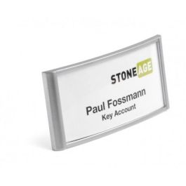 DURABLE 8540-23 - Tarjetero de identificación Classic con imán, horizontal, 30x65mm, color plata, paquete de 10 Precio: 74.50000008. SKU: B16TARTCWE
