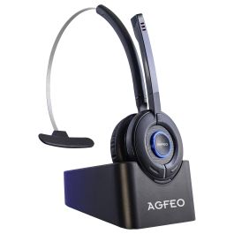 AGFEO 6101543 Auriculares DECT IP para Oficina y Centro de Llamadas, Diadema, Monoaural, Negro Precio: 263.95000016. SKU: B1AD5P4P2L