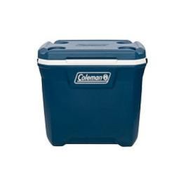 Coleman 28QT Xtreme - Nevera portátil de 26L, con asa de transporte, caja con tapa de bisagra, color azul