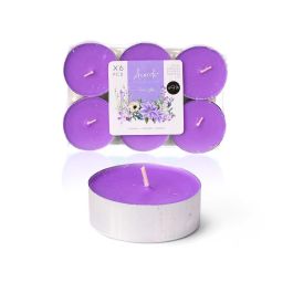 Set 6 Tea Light Maxi 9 H Lavanda Acorde 17X2CM (24 Unidades)