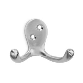 Inofix Colgador clasico doble de laton niquel satinado para sujetar prendas 41 x 60 x 40 mm Precio: 6.69000046. SKU: S7905064