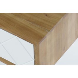 DKD Home Decor Mesa Centro Moderno Marron Blanco 105 x 55 x 46 cm Madera Abeto