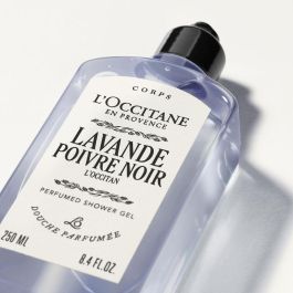 L'Occitane En Provence Gel de Ducha Lavande Poivre Noir para Rostro y Cabello, Fragancia Cítrica y Especiada, 250 ml