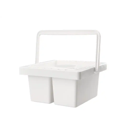 Liderpapel Cubo Limpiador de Pinceles de Plástico con Asa Transportable 13x13x9 cm Utiles Manualidades