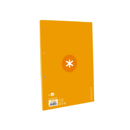 Antartik Recambio A4 80 Hojas 90gr Cuadro 5mm 4 Taladros Banda Marco Color Mostaza