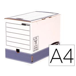 Fellowes Caja Archivo Definitivo A4 Montaje Automático Lomo 200 mm Cartón Reciclado Azul Precio: 3.69000027. SKU: BIX0028501