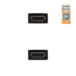 Nanocable 10.15.3600 Cable HDMI 2.0 4K Ultra HD Macho-Macho 0.5m Negro Certificado Premium 18Gbps HDR ARC Nanocable 10.15.3600 Cable HDMI 2.0 4K Ultra HD Macho-Macho 0.5m Negro Certificado Premium 18Gbps HDR ARC