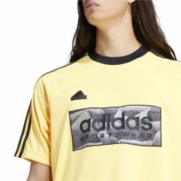 Camiseta de Manga Corta Hombre Adidas Tiro Aop Amarillo