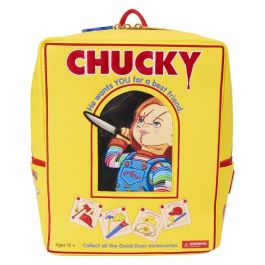 Loungefly Mochila Chucky Childs Play 28cm Piel Vegana Amarilla, Tirantes Arco Iris, Colgante Wanna Play Precio: 68.88999964. SKU: B1B6FKWHFT