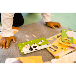 Nathan La Petite Ecole Juego de asociación Mamás y Bebés A partir de 3 años