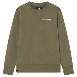 Sudadera sin Capucha Niño Converse Wordamark Verde oscuro 42,5