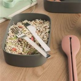 Berghoff 3950130 Cubertería 3 Piezas con Funda de Silicona, Compacta y Reutilizable, Ideal para Llevar Fuera de Casa