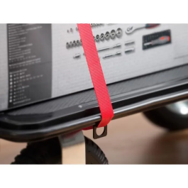 Meister Carro Plataforma Plegable Camión 300 kg, Ruedas Neumáticas Giratorias y Freno, Plataforma Antideslizante, Carga Segura