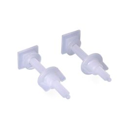 Edm Juego de tornillos para tapa wc 9 cm PVC