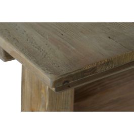 DKD Home Decor Mesa Comedor Alpino Madera Pino Reciclado Natural 100 x 76 x 220 cm Desmontable