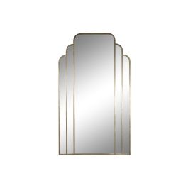 DKD Home Decor Espejo Decorativo Moderno Dorado de Hierro y Cristal, 4mm de grosor, 208 x 122 cm