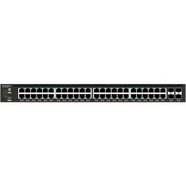 NETGEAR Gsm4352-100Nes Switch Gestionable Gigabit Ethernet 52 Puertos, 48 PoE+ (236W-1440W), 4xSFP+ para Redes Avanzadas