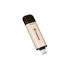 Transcend JetFlash 930C USB 3.2 Gen 1 Tipo-A/Tipo-C 512GB Pendrive 420MB/s Lectura 400MB/s Escritura Color Oro