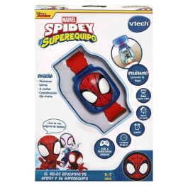 Reloj educativo de spidey multifuncion con 4 juegos y la voz real de spidey 22,5x4,8x3 cm