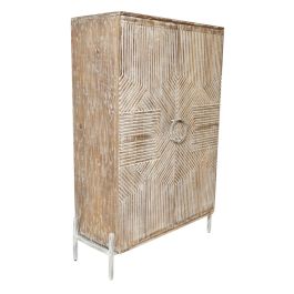 Armario Home ESPRIT Blanco Madera de mango 85 x 38 x 134 cm Precio: 528.5000006. SKU: B15QXHTPXK
