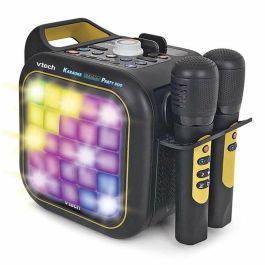 Karaoke Light Party Duo Golden Edition, Altavoz Bluetooth, 2 Micrófonos, 5 Modos Juego, Control Volumen, Luces, Sonidos, +14 Años, 35x20x27.9 cm