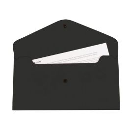 Carpeta Liderpapel Dossier Broche Polipropileno Tama O Sobre Americano 260x140 mm Negro Opaco