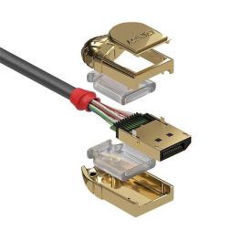 Lindy 10m DisplayPort 1.2 Cable, Gold Line