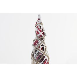 DKD Home Decor Cono Navideño Alpina Ratán LED Iluminado Decoración Natural Blanco 20x20x80 cm - Set de 3 Piezas DKD Home Decor Cono Navideño Alpina Ratán LED Iluminado Decoración Natural Blanco 20x20x80 cm - Set de 3 Piezas