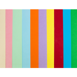 Liderpapel Cartulina A4 180g/m2 25 Colores Surtidos Paquete 100 Hojas