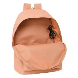 Safta Mochila doble para portátil 15,6" USB Munich Básicos Peach 31x44x18 cm