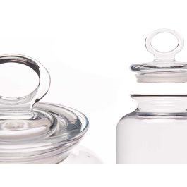 Pasabahce Tarro Kitchen Vidrio y Silicona Transparente con Tapa 2640 ml 14 x 25.5 x 14 cm (Set de 6)