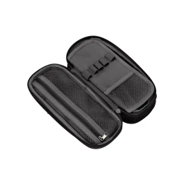 Liderpapel Estuche Portatodo Color Pop con Doble Cremallera y Compartimento Extensible Negro 230x60 mm