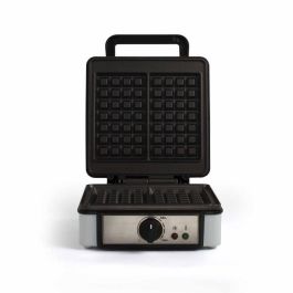 Livoo DOP206 Gofrera con termostato regulable, 1200W, 2 gofres, antiadherente, superficie 14,5x17,5 cm, indicadores luminosos