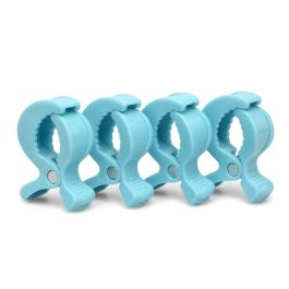 KioKids Pinzas para Muselinas Azul - Pack 4 Unidades