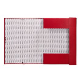 Carpeta Proyectos Liderpapel Folio Lomo 90 mm Carton Forrado Roja