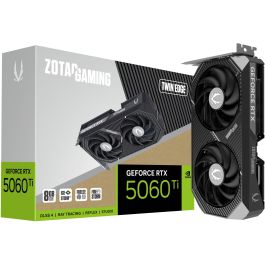 ZOTAC RTX 5060 Ti 8GB GDDR7 Twin Edge Tarjeta Gráfica (ZT-B50610E-10M) con 2 Ventiladores, 1 HDMI, 3 DP