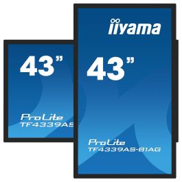 iiyama TF4339AS-B1AG Pantalla Táctil 108cm (43") 4K Ultra HD LED 16:9 IPS 8ms 500cd/m² 2xHDMI DP USB Negro