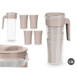 Set Jarra 4 Vasos Taupe 1,4L Leknes 14X25CM (24 Unidades) Precio: 73.50000042. SKU: B14J2DSFPQ