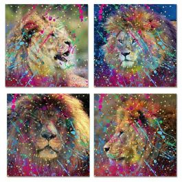 Cuadro Moderno DKD Home Decor Multicolor 2.5 x 80 x 80 cm (4 Unidades) Precio: 79.88999953. SKU: B1D5Z9LKK5