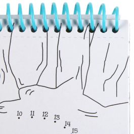 Jeux 2 momes Cuaderno para Colorear con Asa, 13 Animales, Puntos a Conectar, para Niños Mayores de 3 Años, 15x1,5xh.25 cm