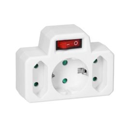 ORNO Regleta de enchufe 3 tomas con interruptor, 1 Schuko y 2 Europeas, ORAE13191(GS) Precio: 3.99000041. SKU: B1HQRDS4DX