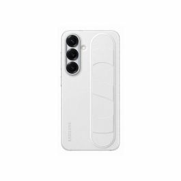 Samsung SAM1735460739992 Funda Galaxy S25 Blanca con Función Soporte y Correa Integrada