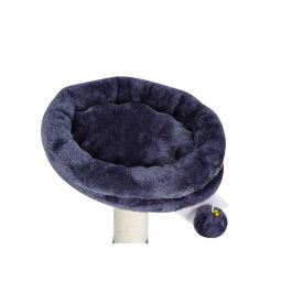 Gloria Rascador y Centro de Juego Juba para Gatos | Árbol con Tumbona Amplia, Postes, Pelota de Entretenimiento, 3 Alturas Gloria Rascador y Centro de Juego Juba para Gatos | Árbol con Tumbona Amplia, Postes, Pelota de Entretenimiento, 3 Alturas