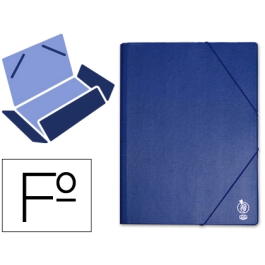 Liderpapel Carpeta Tres Solapas Plástico Folio Color Azul con Gomas Precio: 4.79000038. SKU: B1F26H645J