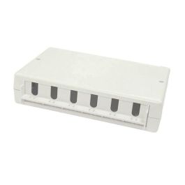 Lanview Caja de Superficie 6/12 Puertos para Conectores RJ45 Keystone Jack Panel de Parcheo para Redes Lanview Caja de Superficie 6/12 Puertos para Conectores RJ45 Keystone Jack Panel de Parcheo para Redes