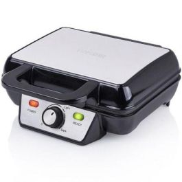 Tristar WF-2195 Gofrera 1000W para 2 Waffles Belgas, Termostato Regulable, Antiadherente, Acero Inoxidable, Almacenamiento Vertical/Horizontal